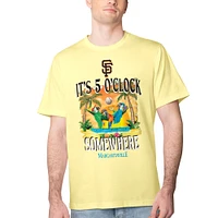 Men's Margaritaville Yellow San Francisco Giants Five O'Clock Graphic T-Shirt