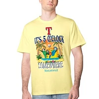 Men's Margaritaville Yellow Texas Rangers Five O'Clock Graphic T-Shirt