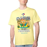 Men's Margaritaville Yellow Toronto Blue Jays Five O'Clock Graphic T-Shirt