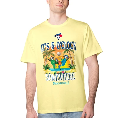 Men's Margaritaville Yellow Toronto Blue Jays Five O'Clock Graphic T-Shirt