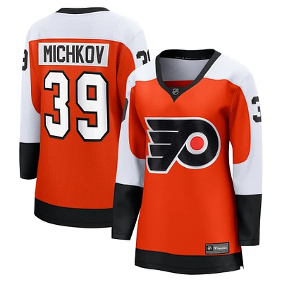 Women's Fanatics Matvei Michkov Orange Philadelphia Flyers Home Premier Breakaway Player Jersey