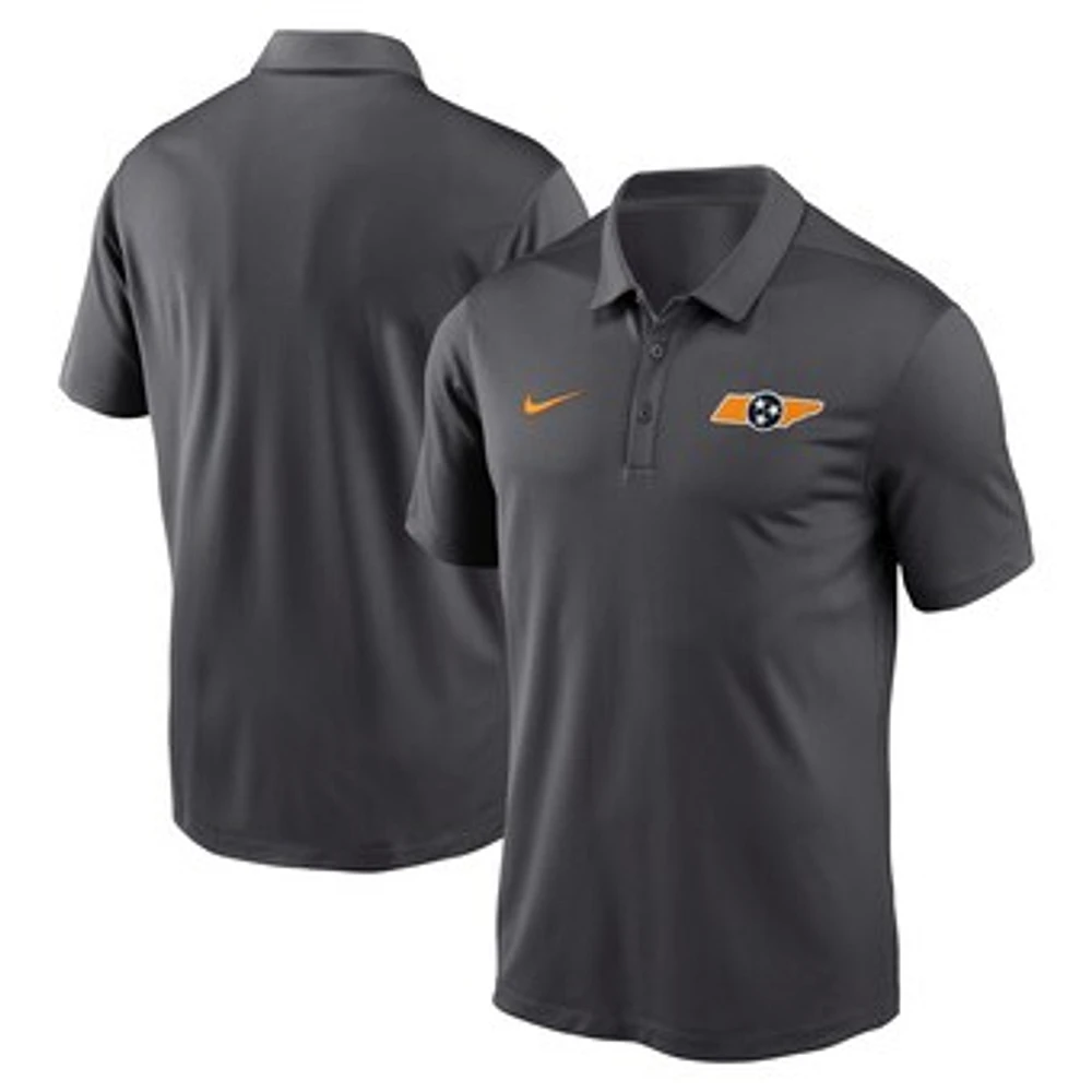 Men's Nike  Anthracite Tennessee Volunteers Franchise Polo