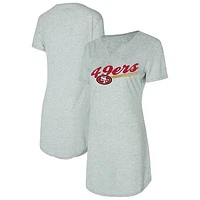 Women's Concepts Sport Gray San Francisco 49ers Petition Knit Nightshirt