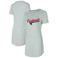 Women's Concepts Sport Gray Arizona Cardinals Petition Knit Nightshirt