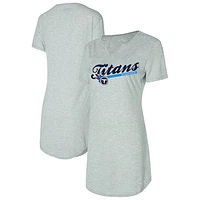 Women's Concepts Sport Gray Tennessee Titans Petition Knit Nightshirt