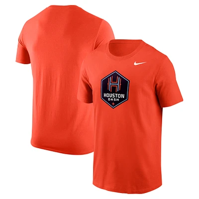 Men's Nike Orange Houston Dash Primary Logo Core T-Shirt