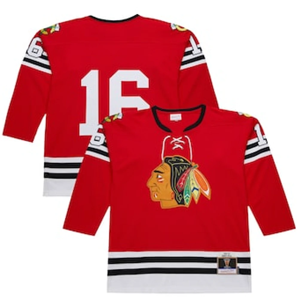 Men's Bobby Hull Scarlet Chicago Blackhawks 1960-61 Power Play Jersey