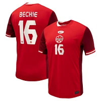 Men's Nike Janine Beckie Red Canada Soccer 2024 Home Replica Jersey