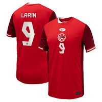 Youth Nike Cyle Larin Red Canada Soccer 2024 Home Replica Jersey