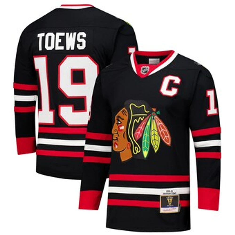 Men's Jonathan Toews Black Chicago Blackhawks 2008-09 Power Play Jersey