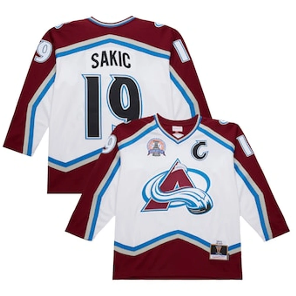 Men's Joe Sakic White Colorado Avalanche 2000-01 Power Play Jersey