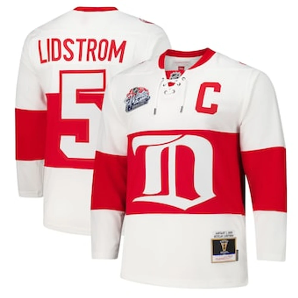 Men's Nicklas Lidstrom White Detroit Red Wings 2008-09 Power Play Jersey