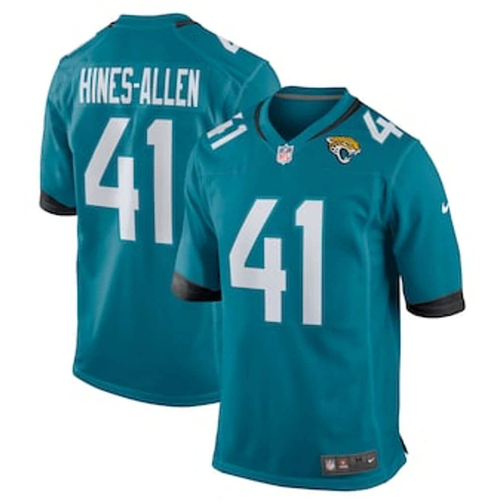 Men's Nike Josh Hines-Allen Teal Jacksonville Jaguars Player Game Jersey