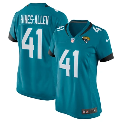 Women's Nike Josh Hines-Allen Teal Jacksonville Jaguars Player Game Jersey