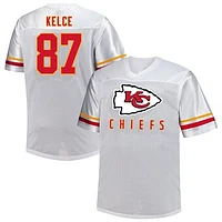 Men's Fanatics Travis Kelce White Kansas City Chiefs Big & Tall V-Neck Fashion Jersey