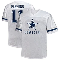 Men's Fanatics Micah Parsons White Dallas Cowboys Big & Tall V-Neck Fashion Jersey