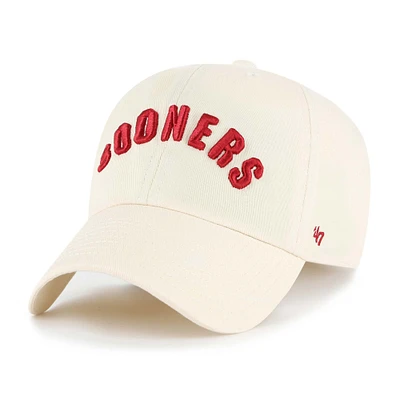 Men's '47 Natural Oklahoma Sooners Vault Clean Up Adjustable Hat