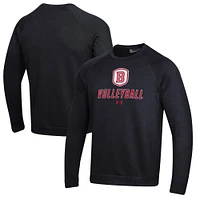 Men's Under Armour Bradley Braves Volleyball Rival Fleece Raglan Pullover Sweatshirt