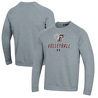 Men's Under Armour Fordham Rams Volleyball Rival Fleece Raglan Pullover Sweatshirt