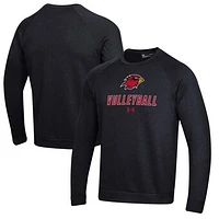 Men's Under Armour Lamar Cardinals Volleyball Rival Fleece Raglan Pullover Sweatshirt