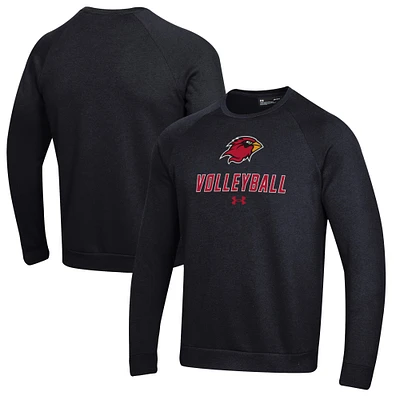 Men's Under Armour Lamar Cardinals Volleyball Rival Fleece Raglan Pullover Sweatshirt
