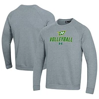 Men's Under Armour McDaniel Green Terror Volleyball Rival Fleece Raglan Pullover Sweatshirt