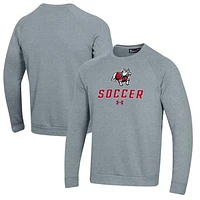Men's Under Armour Gardner-Webb Bulldogs Soccer Rival Fleece Raglan Pullover Sweatshirt