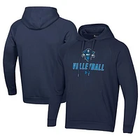 Men's Under Armour Navy New Orleans Privateers Rival Fleece Pullover Hoodie