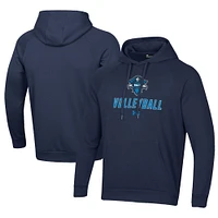 Men's Under Armour Navy New Orleans Privateers Rival Fleece Pullover Hoodie