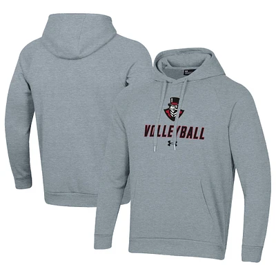 Men's Under Armour Gray Austin Peay State Governors Rival Fleece Pullover Hoodie
