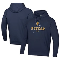 Men's Under Armour Blue UNCG Spartans Rival Fleece Pullover Hoodie