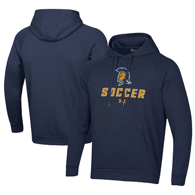 Men's Under Armour Blue UNCG Spartans Rival Fleece Pullover Hoodie