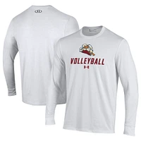Men's Under Armour Stevens Institute of Technology Ducks Volleyball Performance Long Sleeve T-Shirt