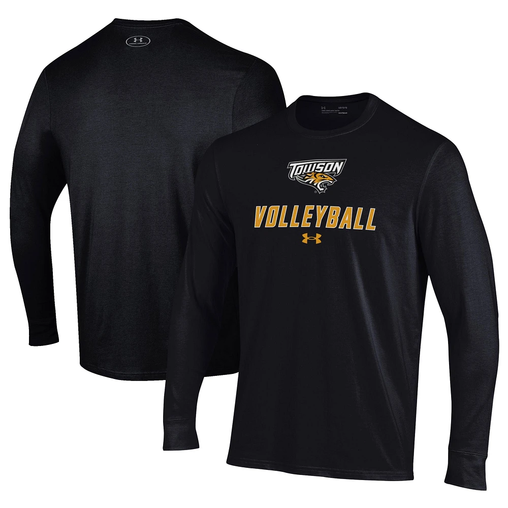 Men's Under Armour Towson Tigers Volleyball Performance Long Sleeve T-Shirt