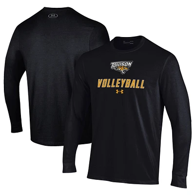 Men's Under Armour Towson Tigers Volleyball Performance Long Sleeve T-Shirt