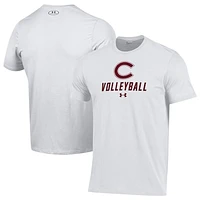 Men's Under Armour White Colgate Raiders Volleyball Performance T-Shirt