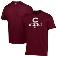 Men's Under Armour Maroon Colgate Raiders Volleyball Performance T-Shirt