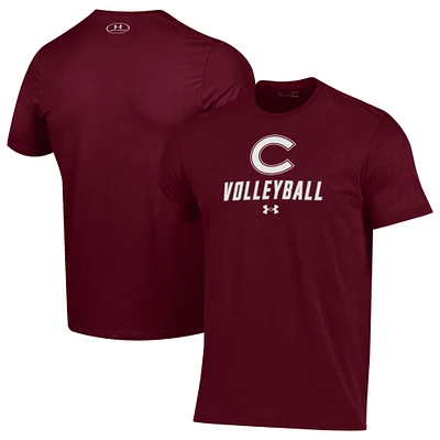 Men's Under Armour Maroon Colgate Raiders Volleyball Performance T-Shirt