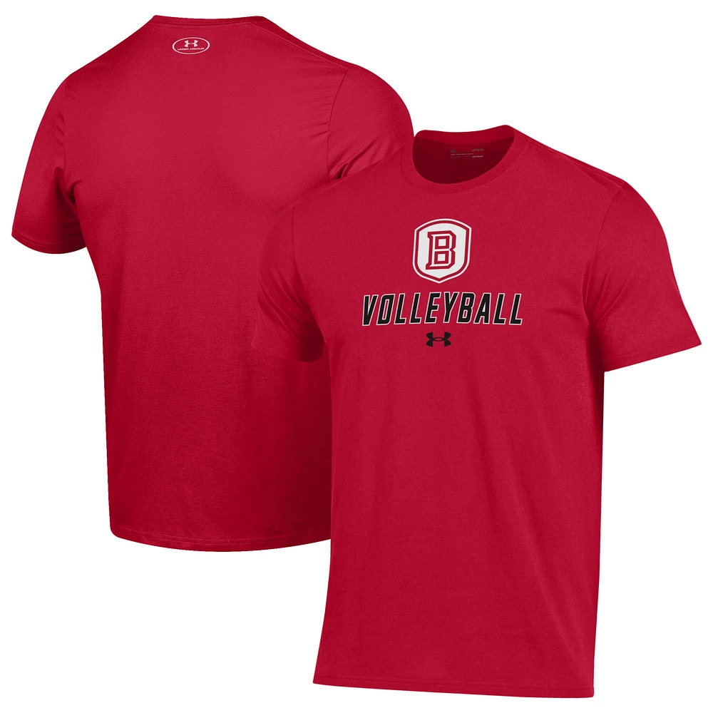 Men's Under Armour Red Bradley Braves Volleyball Performance T-Shirt
