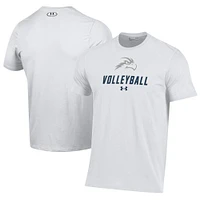 Men's Under Armour White UNF Ospreys Volleyball Performance T-Shirt
