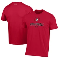 Men's Under Armour Red Northeastern Huskies Volleyball Performance T-Shirt