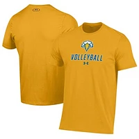 Men's Under Armour Gold Morehead State Eagles Volleyball Performance T-Shirt