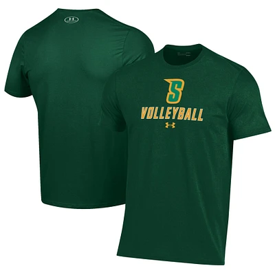 Men's Under Armour Green Siena Saints Volleyball Performance T-Shirt