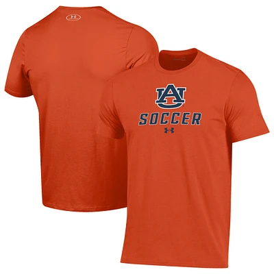 Men's Under Armour Orange Auburn Tigers Soccer Performance T-Shirt