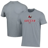 Men's Under Armour Gray Gardner-Webb Bulldogs Soccer Performance T-Shirt