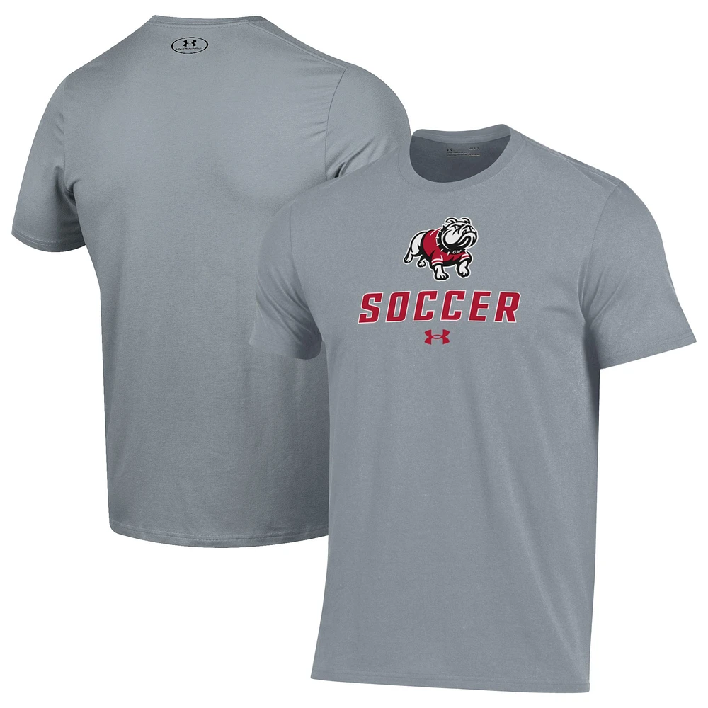 Men's Under Armour Gray Gardner-Webb Bulldogs Soccer Performance T-Shirt