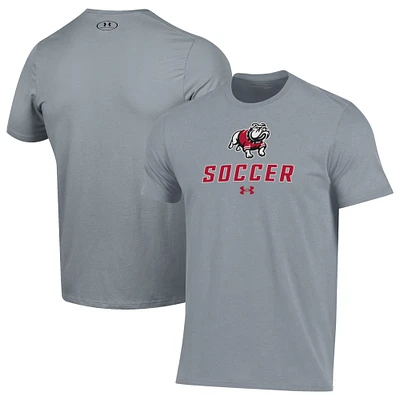 Men's Under Armour Gray Gardner-Webb Bulldogs Soccer Performance T-Shirt