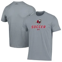 Men's Under Armour Gray Gardner-Webb Bulldogs Soccer Performance T-Shirt
