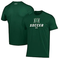 Men's Under Armour Green Hawaii Rainbow Warriors Soccer Performance T-Shirt