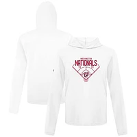 Men's Levelwear  White Washington Nationals Anthem Home Field Pullover Hoodie